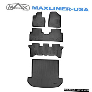 Floor Mat SMARTLINERtA}bg3Zbg-2016-20\gpJ[SCi[ohubN SMARTLINER Floor Mats Set 3 Rows - Cargo Liner Bundle Black for 2016-20 Sorento