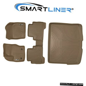 Floor Mat SMARTLINERJX^tBbgtA}bgƃJ[SCi[^2013-2019tH[hGXP[v SMARTLINER Custom Fit Floor Mats And Cargo Liner Tan For 2013-2019 Ford Escape