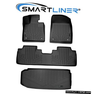 Floor Mat SMARTLINERtA}bgJ[SCi[ZbgubN2018-2020NTXRX350L / RX450hL SMARTLINER Floor Mats Cargo Liner Set Black For 2018-2020 Lexus RX350L / RX450hL
