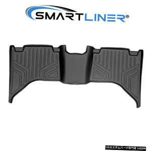 Floor Mat SMARTLINER�S�V��^�J�X�^���t�B�b�g�t���A�}�b�g���C�i�[D-Max�p2��ځi�u���b�N�j SMARTLINER All Weather Custom Fit Floor Mats Liner Second Row For D-Max (Black) �y���s�A���i�z