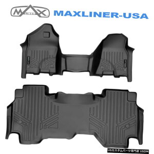 Floor Mat SMARTLINERFloorMatCi[Zbg19-211500NbhLux`V[grj[tA SMARTLINER FloorMat Liner Set for 19-21 Ram 1500 Quad Cab Bench Seat Vinyl Floor