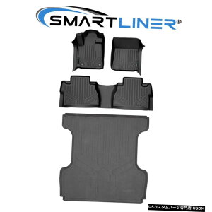 Floor Mat SMARTLINER 2tA}bgƃgbNxbh}bgZbgi14-21g^^hiCrewMaxjpj SMARTLINER 2 Row Floor Mats  Truck BedMat Set for 14-21 Toyota Tundra (CrewMax)