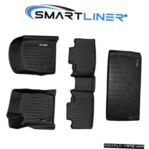 Floor Mat 2016-2021�_�b�W�f�������S��3��ڂ̌��ɂ���SMARTLINER�t���A�}�b�g�ƃJ�[�S���C�i�[ SMARTLINER Floor Mats  Cargo Liner Behind 3rd Row For 2016-2021 Dodge Durango �y���s�A���i�z