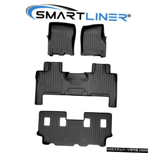 Floor Mat �G�N�X�y�f�B�V����EL�i�r�Q�[�^�[L�x���`�V�[�g/�R���\�[���u���b�N�pSMARTLINER�t���A�}�b�g SMARTLINER Floor Mats for Expedition EL Navigator L Bench Seat / Console Black �y���s�A���i�z