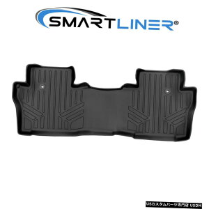 Floor Mat SMARTLINER�J�X�^���t�B�b�g2��ڃu���b�N�t���A�}�b�g���C�i�[2016-2021�z���_�p�C���b�g SMARTLINER Custom Fit 2nd Row Black Floor Mat Liner For 2016-2021 Honda Pilot �y���s�A���i�z