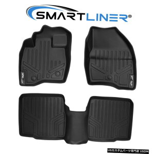 Floor Mat SMARTLINER 2��t���A�}�b�g���C�i�[�Z�b�g17-19�t�H�[�h�G�N�X�v���[���[�i2��ڃR���\�[���Ȃ��j SMARTLINER 2 Row Floor Mat Liner Set For 17-19 Ford Explorer W/O 2nd Row Console �y���s�A���i�z