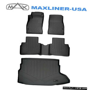 Floor Mat SMARTLINERtA}bgƃJ[SCi[ZbgubN2011-2017YW[N SMARTLINER Floor Mats And Cargo Liner Set Black For 2011-2017 Nissan Juke