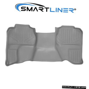 Floor Mat �V���o���[�h/�V�G���G�N�X�e���f�b�h�L���u�pSMARTLINER�J�X�^���O���[2��ڃt���A�}�b�g SMARTLINER Custom Grey 2nd Row Floor Mat for Silverado/Sierra Extended Cab �y���s�A���i�z