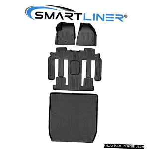 Floor Mat SMARTLINERtA}bgZbgƃoPbgV[gtGN[ugo[XpJ[SCi[ SMARTLINER Floor Mats Set And Cargo Liner For Enclave Traverse W/ Bucket Seats
