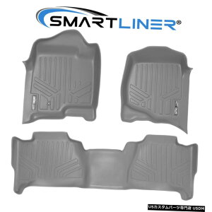 Floor Mat SMARTLINER�J�X�^���t�B�b�g2��O���[�t���A�}�b�g�Z�b�g2007-2014�L���f���b�N�G�X�J���[�h SMARTLINER Custom Fit 2 Row Gray Floor Mat Set For 2007-2014 Cadillac Escalade �y���s�A���i�z