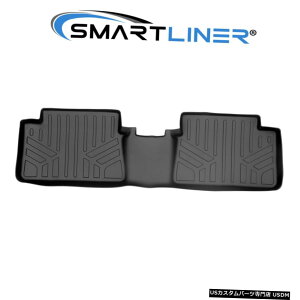 Floor Mat SMARTLINER�t���A�}�b�g���C�i�[2��ڃu���b�N2017-2018�J���[��iM / 16�T�C�I��iM SMARTLINER Floor Mats Liner 2nd Row Black For 2017-2018 Corolla iM / 16 Scion iM �y���s�A���i�z