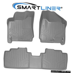Floor Mat SMARTLINERJX^tBbg2tA}bgO[Zbg2010-2016LfbNSRX SMARTLINER Custom Fit 2 Row Floor Mats Gray Set For 2010-2016 Cadillac SRX