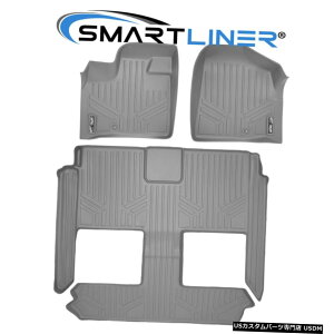 Floor Mat SMARTLINER�t���A�}�b�g���C�i�[�Z�b�g�O���[2008-2020�L�����o��/�^�E�����J���g���[ SMARTLINER Floor Mats Liner Set Grey For 2008-2020 Caravan / Town  Country �y���s�A���i�z