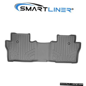 Floor Mat SMARTLINERJX^tBbgO[2ڃtA}bgCi[2016-2021z_pCbg SMARTLINER Custom Fit Gray 2nd Row Floor Mat Liners For 2016-2021 Honda Pilot