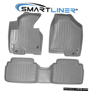 Floor Mat SMARTLINER�J�X�^���t���A�}�b�g���C�i�[�Z�b�g�O���[�c�[�\��10-13 /�X�|�[�e�[�W11-13 SMARTLINER Custom Floor Mats Liner Set Grey For Tucson 10-13/Sportage 11-13 �y���s�A���i�z