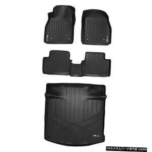 Floor Mat MaxLiner All Weather 1st 2nd / Cargo Floor Mats Set Black for 13-15 Chevy Malibu MaxLiner All Weather 1st 2nd/Cargo Floor Mats Set Black for 13-15 Chevy Malibu