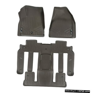 Floor Mat Maxliner�J�X�^���t�B�b�g�t���A�}�b�g�g���o�[�X/�G���N���[�u/�A�J�f�B�A�p3��Z�b�g�R�R�A Maxliner Custom Fit Floor Mats 3 Row Set Cocoa For Traverse/Enclave/Acadia �y���s�A���i�z