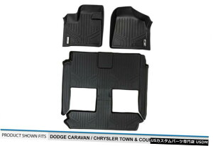 Floor Mat �O�����h�L�����o��/�N���C�X���[�^�E�����J���g���[08-20 MAXFLOORMAT Floor Mats for Grand Caravan / Chrysler Town  Country 08-20 �y���s�A���i�z