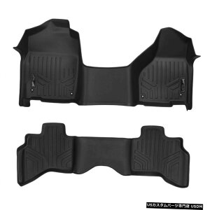 Floor Mat MAXFLOORMAT 1st / 2nd Floor Mats Set Black for 2012-21 Ram 1500 Quad Cab Custom MAXFLOORMAT 1st/2nd Floor Mats Set Black for 2012-21 Ram 1500 Quad Cab Custom