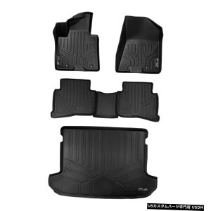 Floor Mat MaxlinerJX^tBbgtA}bgZbgJ[SCi[ubN2017-2021Sportage Maxliner Custom Fit Floor Mats Set Cargo Liner Black For 2017-2021 Sportage