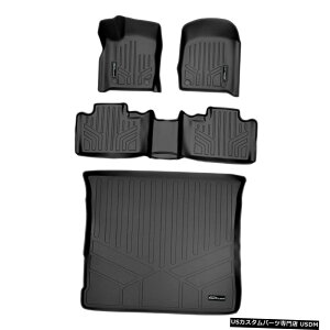 Floor Mat Maxliner�J�X�^���t���A�}�b�g�ƃJ�[�S���C�i�[�Z�b�g�u���b�N16-20�O�����h�`�F���L�[ Maxliner Custom Floor Mats And Cargo Liner Set Black For 16-20 Grand Cherokee �y���s�A���i�z