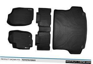 Floor Mat MaxLiner All Weather 1st 2nd / Cargo Floor Mat Set Black for 2013-18 Toyota RAV4 MaxLiner All Weather 1st 2nd/Cargo Floor Mat Set Black for 2013-18 Toyota RAV4 �y���s�A���i�z