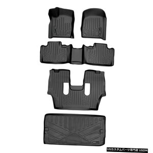 Floor Mat Maxliner�t���A�}�b�g3��J�[�S���C�i�[3��ڂ̌�덕16-20�f�������S Maxliner Floor Mats 3 Rows cargo liner Behind 3rd Row Black For 16-20 Durango �y���s�A���i�z