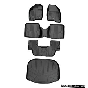Floor Mat GNXv[[2017-2019p}bNXCi[tA}bgZbgƃJ[SCi[ubN Maxliner Floor Mats Set And Cargo Liner Black For Explorer 2017-2019