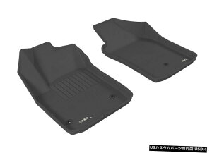 Floor Mat JO[SV^Ci[ubN1ڃtA}bg2012-2019tBAbg500 / 500e Kagu All-Weather Liners Black 1st Row Floor Mats for 2012-2019 Fiat 500/500e