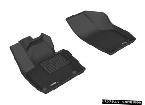 Floor Mat JO[SV^JX^tBbgCi[ubN1ڃtA}bg2015-2018AEfBQ3 Kagu All-Weather Custom Fit Liners Black 1st Row Floor Mats 2015-2018 Audi Q3