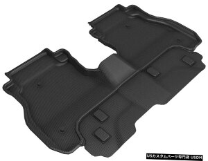 Floor Mat JO[SV^JX^Ci[20-21W[vOfBG[^[pubN2tA}bg Kagu All-Weather Custom Liners Black 2nd Row Floor Mats for 20-21 Jeep Gladiator