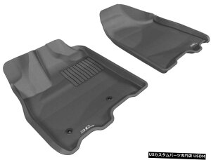 Floor Mat JO[SV^JX^tBbgCi[2013-2020VGipubN1ڃtA}bg Kagu All-Weather Custom Fit Liners Black 1st Row Floor Mats for 2013-2020 Sienna