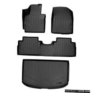 Floor Mat Maxliner�J�X�^���t���A�}�b�g2�ƃJ�[�S���C�i�[�u���b�N�Z�b�g2014-2019Kia Soul Maxliner Custom Floor Mats 2 And Cargo Liner Black Set for 2014-2019 Kia Soul �y���s�A���i�z