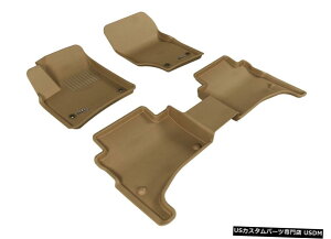 Floor Mat JO[SV^JX^tBbgCi[^1ڂ2ڃtA}bgL1PO00001502 Kagu All-Weather Custom Fit Liners Tan 1st And 2nd Row Floor Mats L1PO00001502