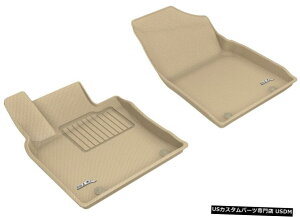 Floor Mat JO[SV^JX^tBbgCi[2019-2020ESp^1ڃtA}bg Kagu All-Weather Custom Fit Liners Tan 1st Row Floor Mats for 2019-2020 ES