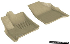 Floor Mat JO[SV^JX^tBbgCi[18-2021go[Xp1ڃtA}bg Kagu All-Weather Custom Fit Liners Tan 1st Row Floor Mats for 18-2021 Traverse