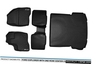 Floor Mat MaxLiner 1st 2nd��Cargo Floor Mat Set for 2011-14 Explorer W / 2nd Row Console MaxLiner 1st 2nd  Cargo Floor Mat Set for 2011-14 Explorer W/ 2nd Row Console �y���s�A���i�z