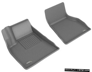 Floor Mat JO[SV^JX^tBbgCi[2015-2020fSpO[1ڃtA}bg Kagu All-Weather Custom Fit Liners Gray 1st Row Floor Mats for 2015-2020 Model S