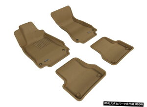 Floor Mat �J�O���C�i�[�^��2012-18A6 / 2013-2018 S6��1��ڂ�2��ڂ̃t���A�}�b�g Kagu Liners Tan 1st And 2nd Row Floor Mats for 2012-18 A6/2013-2018 S6 �y���s�A���i�z