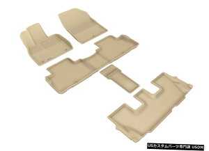 Floor Mat JO[SV^JX^tBbgCi[^1A2A3ڃtA}bgL1HY10101502 Kagu All-Weather Custom Fit Liners Tan 1st 2nd 3rd Row Floor Mats L1HY10101502