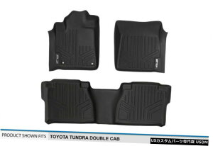 Floor Mat MAXFLOORMATtg/AtACi[}bgubN12-13g^^h_uLu MAXFLOORMAT Front/Rear Floor Liner Mats Blk for 12-13 Toyota Tundra Double Cab
