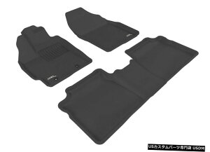 Floor Mat JO[SV^JX^tBbgCi[ubN1ڂ2ڃtA}bgL1TY09201509 Kagu All-Weather Custom Fit Liners Black 1st And 2nd Row Floor Mats L1TY09201509