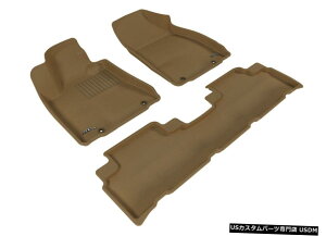 Floor Mat JO[SV^JX^tBbgCi[^1ڂ2ڃtA}bgL1LX04101502 Kagu All-Weather Custom Fit Liners Tan 1st And 2nd Row Floor Mats L1LX04101502