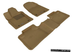 Floor Mat JO[SV^JX^tBbgCi[^1ڂ2ڃtA}bgL1DG01301502 Kagu All-Weather Custom Fit Liners Tan 1st And 2nd Row Floor Mats L1DG01301502