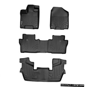Floor Mat MaxLiner�J�X�^��1st / 2nd / 3rd Row Floor Mat Blk for 16-21 Honda Pilot 7 Passenger MaxLiner Custom 1st/2nd/3rd Row Floor Mat Blk for 16-21 Honda Pilot 7 Passenger �y���s�A���i�z