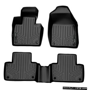 Floor Mat SmartlinerJX^tBbgtA}bgCi[ubN2016-2021{{XC90nCubhȂ Smartliner Custom Fit Floor Mats Liner Black for 2016-2021 Volvo XC90 No Hybrid