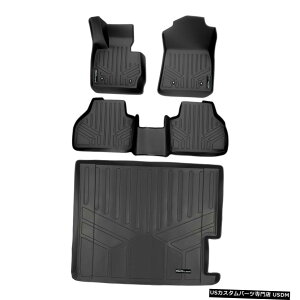 Floor Mat SmartlinerSV^tA}bgƃJ[SCi[11-17BMW X3pɍɐݒ Smartliner All Weather Floor Mats And Cargo Liner Set Black For 11-17 BMW X3