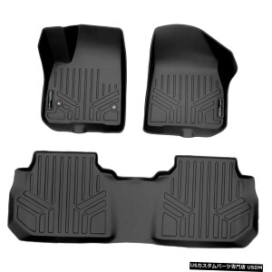 Floor Mat SmartlinertA}bgJX^tBbgCi[Zbg2017-2021LfbNXT5pubN Smartliner Floor Mats Custom Fit Liner Set Black for 2017-2021 Cadillac XT5