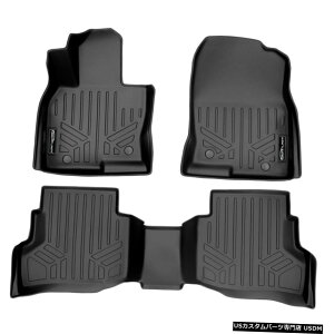 Floor Mat Smartliner�J�X�^���t���A�}�b�g���C�i�[�Z�b�g�u���b�N2016-2021�}�c�_CX-9 Smartliner Custom Floor Mats Liner Set Black for 2016-2021 Mazda CX-9 �y���s�A���i�z