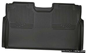 Floor Mat 15-2020tH[hF-150X[p[N[pnXL[Ci[WeatherBeaterAtA}bgubN Husky Liners WeatherBeater Rear Floor Mat Blk for 15-2020 Ford F-150 Super Crew